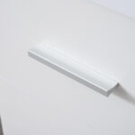 Scrivania Angolare Moderna in Legno con Cassetto, Armadietto e Mensole, Arredamento per Ufficio e Casa, Bianco - immagine 9