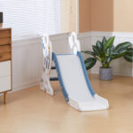 Scivolo per Bambini 18-36 Mesi in PE e PP a Tema Spaziale con Scale Antiscivolo, 157x46,5x80 cm - immagine 9