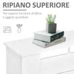 Copritermosifoni a Doghe con Ripiano Portaoggetti, in Legno, 172x19x81 cm, Bianco - immagine 6