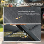 Rampa per Cani Pieghevole con Superficie Antiscivolo in MDF e Alluminio, 158x43,5x2,5 cm, Nero - immagine 5