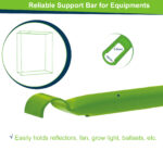 Serra Idroponica in Mylar con Prese d'Aria Regolabili per Coltivazione da Interno, 120x60x150cm, Nero - immagine 9