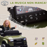 Auto Elettrica per Bambini TOYOTA Land Cruiser 12V con Telecomando, Età 3-8 Anni, Verde - immagine 7
