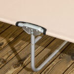 Set 2 Sdraio da Giardino Pieghevoli con Tettuccio Regolabile, in Tessuto Oxford e Metallo, 187x58x36 cm, Marrone - immagine 9