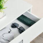 Scarpiera Moderna in Legno, 2 Cassetti con Mensola Regolabile per 16 Scarpe e Cassetto Piccolo, 70x29x92cm, Bianco - immagine 8