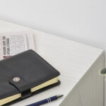 Schedario da Ufficio Cassettiera Per Scrivania in Legno, 2 Cassetti, Serratura con 2 Chiavi, Bianco, 40x45x55,6cm - immagine 9