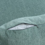 Poltrona Letto Singolo Salvaspazio Reclinabile su 4 Livelli con Seduta Imbottita, 96x84,5x87,5cm, Verde - immagine 9