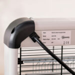 Lampada Antizanzare Elettroinsetticida da Esterno e Interno, Zanzariera Elettrica con Lampada Antizanzare UV per 60m², 20W, Nero e Argento - immagine 8