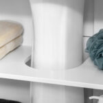 Mobiletto da Bagno Sottolavabo a 2 Ante in MDF Salvaspazio con Ripiani Regolabili 60x30x60cm Bianco - immagine 8