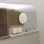 Lettiera per Gatti Chiusa XXL in Acciaio Inox, Coperchio Apribile a 90° e Doppie Porte, 70x50x46,5 cm, Grigio - immagine 8