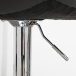 Set 2 Sgabelli Alti Moderno da Bar Girevoli con Schienale e Poggiapiedi, Sedia con Altezza regolabile, 42x45x89-110cm, Grigio | Aosom Italy - immagine 9