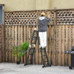 Scala in Alluminio 5 in 1 Nera per Interni ed Esterni, Carico Massimo 150kg, 370x61x11 cm - immagine 2