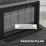 Lampada Antizanzare per Interno 8W con Catenella e Rete di Protezione, 49x6x25 cm, Nero - immagine 8