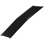 Rampa per Cani Pieghevole con Superficie Antiscivolo in MDF e Alluminio, 158x43,5x2,5 cm, Nero