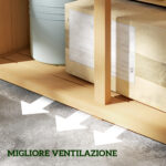 Casetta da Giardino i Legno a 4 Ripiani con Anta a Persiana, 87x46,5x160 cm, Giallo e Verde - immagine 8