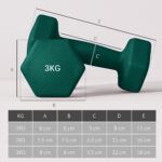 Set 6 Manubri Pesi (2x1 kg, 2x2 kg, 2x3 kg) da 12 kg con Supporto/Kettlebell, in Metallo e Plastica Multicolore - immagine 3