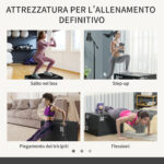 Plyo Box 3 in1 a 3 Altezze, Jumping Box Pliometrico Capacità 120kg, 75x51x61cm, Nero - immagine 4