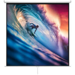 Schermo per Proiettore 120" Formato 1:1, Angolo di 160° e Montaggio a Soffitto o Parete