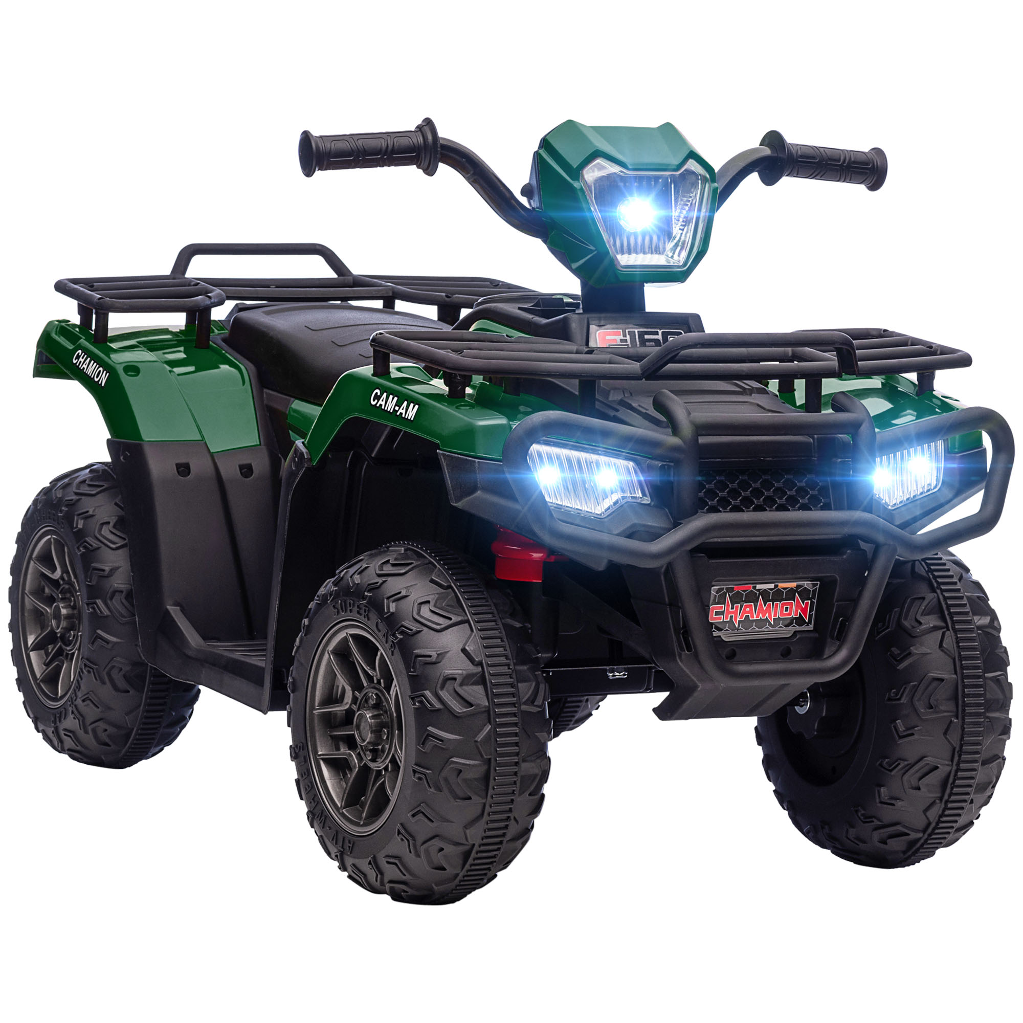 S6d60419809e2c33d.jpg Quad per Bambini 3-6 Anni con 3 Luci LED, Velocità max 4km/h e 50 Minuti max di Carica, 88x45x50 cm - immagine 1