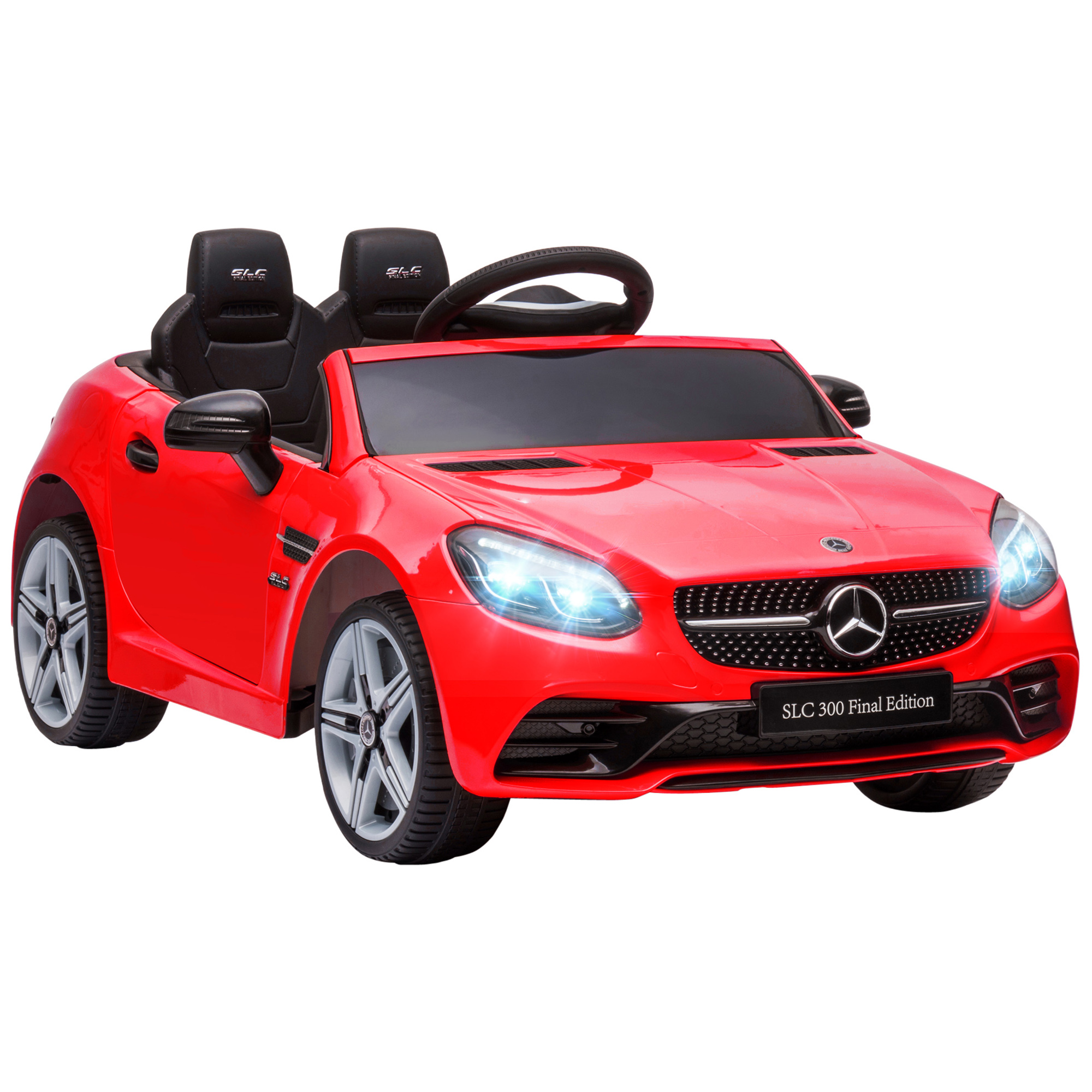 SYF3cd199bc828936.jpg Macchina Elettrica per Bambini Licenza Mercedes SLC 3 con Telecomando, in PP e Metallo, 107x62,5x44 cm, Rosso - immagine 1