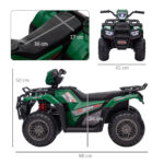 Quad per Bambini 3-6 Anni con 3 Luci LED, Velocità max 4km/h e 50 Minuti max di Carica, 88x45x50 cm - immagine 3
