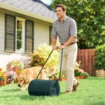 Rullo per Prato da 63L di Capacità con Lama Raschiante, in Metallo, 123x58x40 cm, Verde Scuro - immagine 8