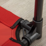 Cuccia Estiva Brandina per Cani fino a 18kg da Esterno e Interno Lettino per Animali 76x61x18 cm, Rosso - immagine 9