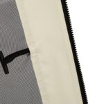 Zanzariera per Gazebo Tende di Ricambio Universale con Cerniere, 302x207cm - Nero e Beige - immagine 8