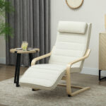 Poltrona Relax Riscaldante e Massaggiante con Poggiapiedi Regolabile e Telecomando, 67x95x101 cm, Crema - immagine 9