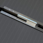 Rampa per Sedia a Rotelle Pieghevole in Alluminio con Deflettori e Adesivi, 122x73,6x5,1 cm, Nero - immagine 8