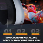 Telo per Proiettore 1" 16:9 Motorizzato con Telecomando, 251x8x168 cm, Bianco - immagine 9