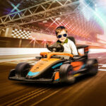 Macchina Elettrica per Bambini 3-5 Anni con Licenza McLaren, Telecomando e Clacson, 115x67x50 cm, Arancione - immagine 2