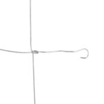 Rotolo di Rete per Recinzione Metallica Zincata da 26,1m, Altezza 1,2m, Argento - immagine 9