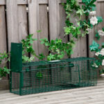 Gabbia Trappola per Ratti, Topi e Nutrie con Porta Singola, 60x18x20cm, Verde - immagine 6