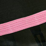 Tappeto Elastico per Bambini con Ingresso a Cerniera e Pali Imbottiti, in Acciaio, PP e EPE, Ø163,5x190 cm, Rosa - immagine 9