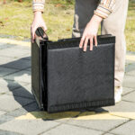 Rampa per Cani Pieghevole con Superficie Antiscivolo in MDF e Alluminio, 158x43,5x2,5 cm, Nero - immagine 9