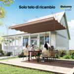 Copertura per Gazebo Pergola 4x3 m in Poliestere Traspirante Caffè con 10 Fori di Drenaggio - immagine 8