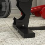 Rastrelliera per Manubri in Acciaio a 5 Livelli con Inserti in Plastica, 35x33x66 cm, Nera - immagine 8