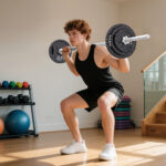 Pesi per Palestra 2 in 1 da 42 kg con 14 Dischi, Bilanciere e Manubri, in Acciaio, 180x24x24 cm, Nero - immagine 2