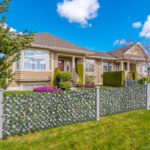 Finta Siepe 8 Pezzi Parete Verde Estensibile per Esterni, in Legno e Poliestere, 2x1cm - immagine 4