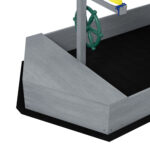 Sabbiera per Bambini 3-8 Anni a forma di Barca, in Legno di Abete e Poliestere, 190x90x138 cm - immagine 7