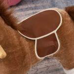 Cavallo a Dondolo Giocattolo con Suoni Realistici per Bambini 3-6 Anni, Marrone - immagine 9