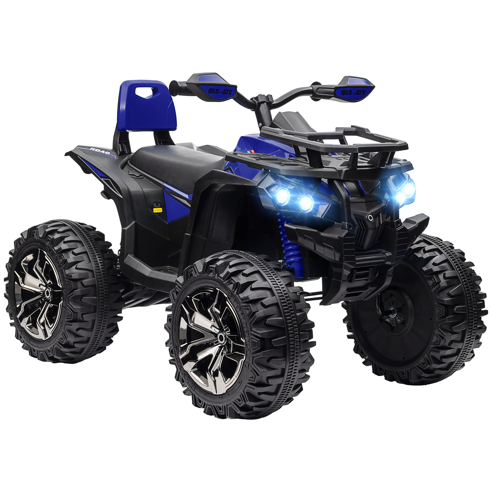 Xmm4b9198bc1eac6c.jpg Quad Elettrico per Bambini 3-5 Anni a 12V con Fari e Pedale, in PP e Metallo 1x65x73 cm, Blu - immagine 1