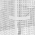 Serra da Giardino a Tunnel con Telaio in Acciaio e 4 Finestre in PE 2,5x2x2m, Bianco - immagine 8