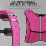 Giubbotto Zavorrato 8kg Traspirante con Tasca Portaoggetti e Spallacci, in tessuto Oxford, 40x35 cm, Rosa - immagine 7