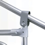 Pollaio da Giardino con Telaio Zincato, Copertura Impermeabile e Rete Esagonale, 3x8x2m, Argento - immagine 9