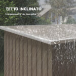 Ripostiglio da Giardino in Acciaio con 2 Prese d'Aria e 2 Porte Scorrevoli, 280x130x172 cm, Marrone Legno - immagine 7