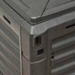 Compostiera da Giardino, Compostiera Domestica da 3L in Plastica Nera, Bidone per Compost con Coperchio a Incastro - immagine 9