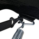 Trampolino Elastico da Esterno, Tappeto Elastico per Adulti da Giardino con Rete di Sicurezza e Bordo Imbottito, Giochi da Giardino e Casa, Ø244x240cm, Blu e Nero - immagine 9