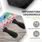 Calcio Balilla con 2 Tabelloni Segnapunti, in Legno, Acciaio Inox e Plastica, 86,5x43,5x63 cm, Multicolore - immagine 8