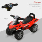 Quad Giocattolo Bambini 18-36 Mesi Licenza GOODYEAR Luci e Suoni Rosso - immagine 4